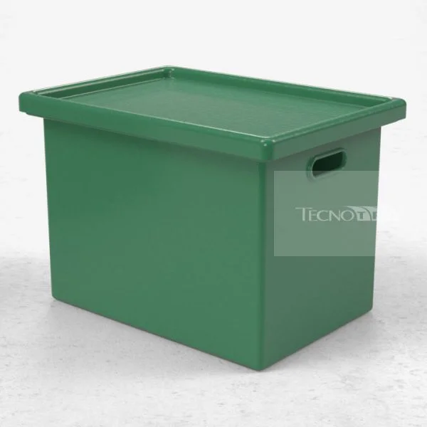 Caixa 50L Empilhável Verde - Tecnotri