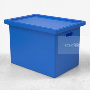 Caixa 50L Empilhável Azul Escuro - Tecnotri
