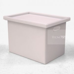 Caixa 50L Empilhável Branca - Tecnotri