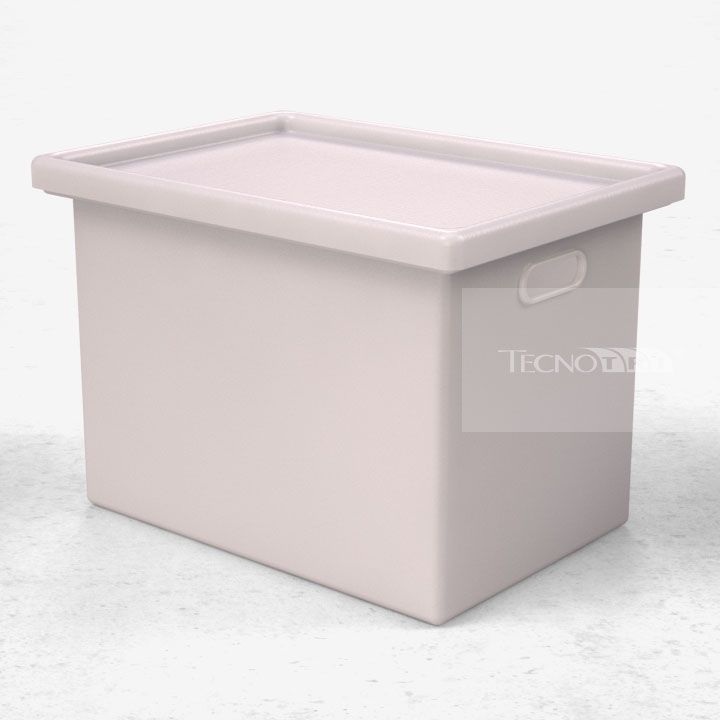 Caixa 50L Empilhável Branca - Tecnotri