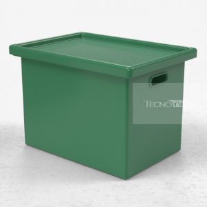Caixa 50L Empilhável Verde - Tecnotri