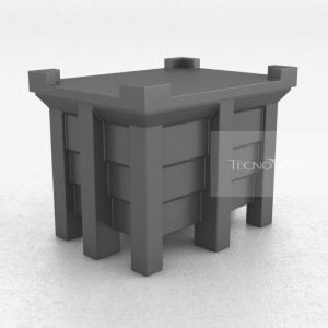 Contentor 110L com Tampa Cinza Escuro - Tecnotri