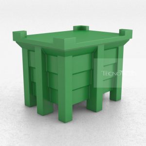 Contentor 110L com Tampa Verde - Tecnotri