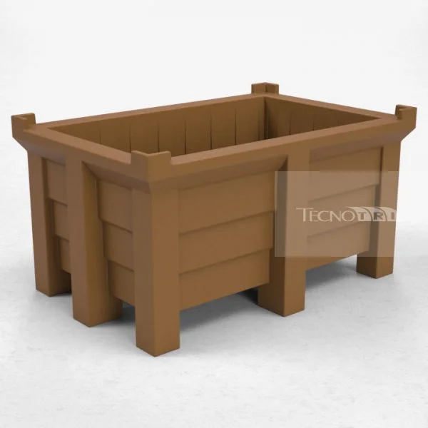 Contentor BIN 320L Marrom - Tecnotri
