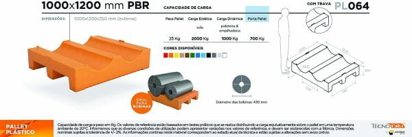 Ficha Técnica Pallet Plástico PL064