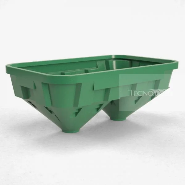 Funil Duplo 1100L Verde - Tecnotri