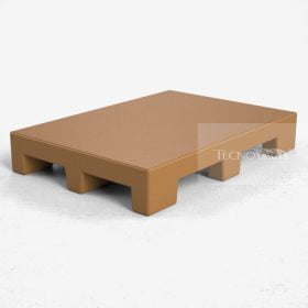 Pallet Plástico PL015 Marrom Tecnotri
