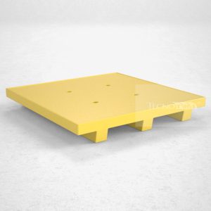 Pallet Plástico PL012 Amarelo - Tecnotri