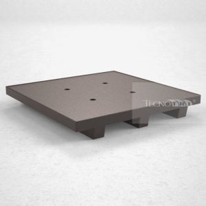 Pallet Plástico PL012 Preto - Tecnotri