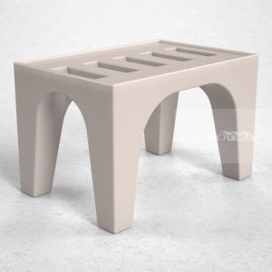 Pallet Plástico PL014 Branco - Tecnotri