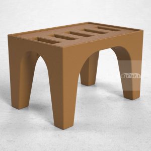 Pallet Plástico PL014 Marrom - Tecnotri