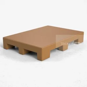 Pallet Plástico PL015 Marrom - Tecnotri