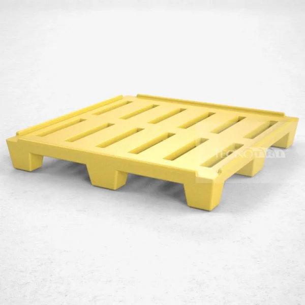 Pallet Plástico PL018 Amarelo - Tecnotri