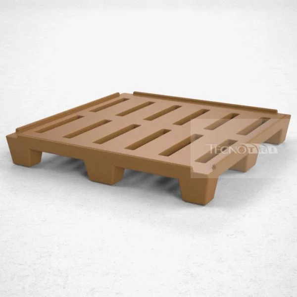 Pallet Plástico PL018 Marrom - Tecnotri