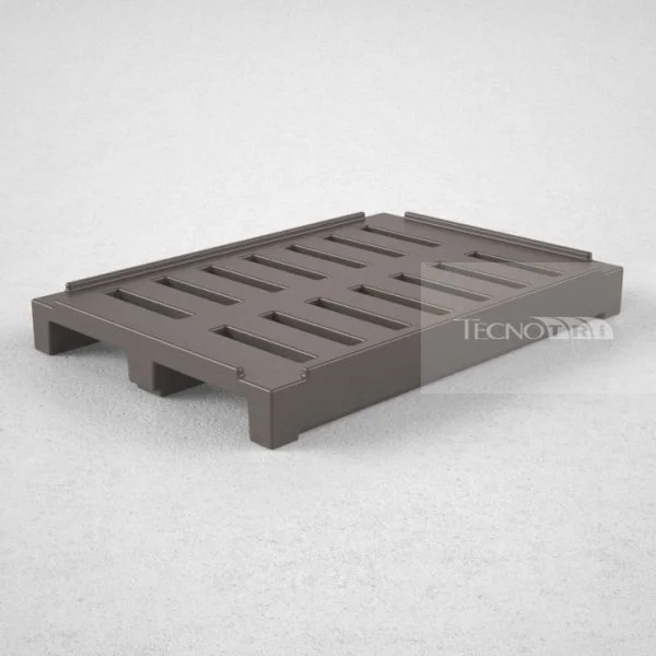 Pallet Plástico PL019 Cinza Escuro - Tecnotri