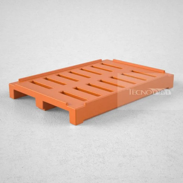 Pallet Plástico PL019 Laranja - Tecnotri