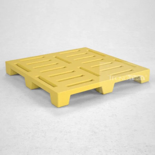 Pallet Plástico PL022 Amarelo - Tecnotri