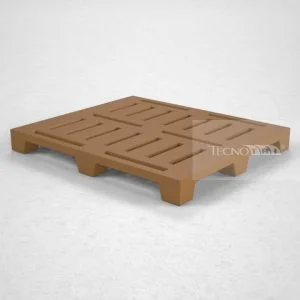 Pallet Plástico PL023 Marrom - Tecnotri