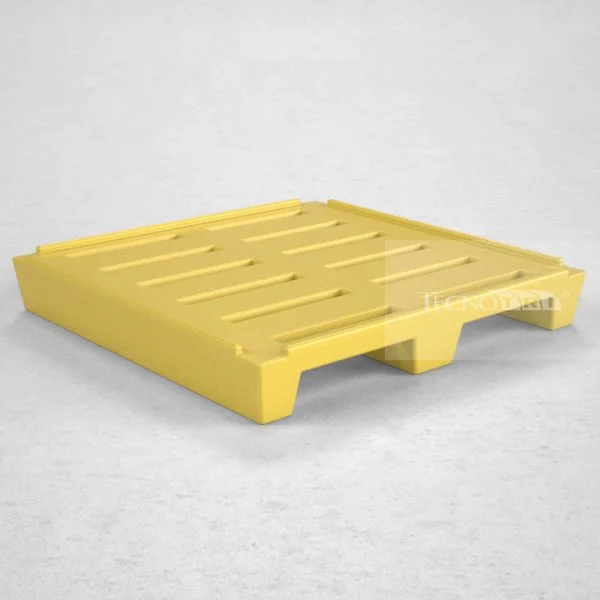 Pallet Plástico PL024 Amarelo - Tecnotri