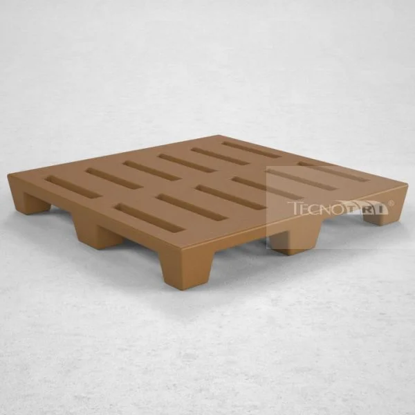 Pallet Plástico PL025 Marrom - Tecnotri