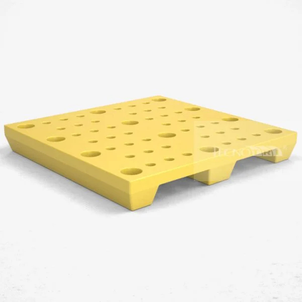 Pallet Plástico PL040 Amarelo - Tecnotri