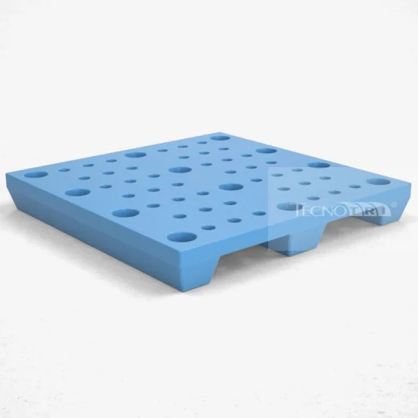 Pallet Plástico PL040 Azul Claro - Tecnotri