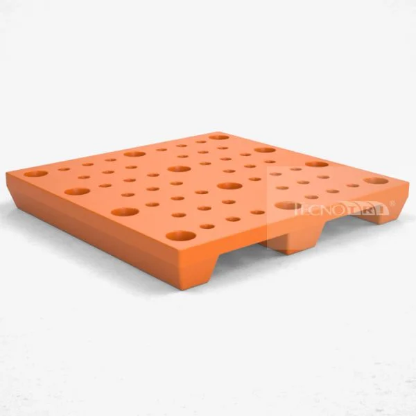 Pallet Plástico PL040 Laranja - Tecnotri