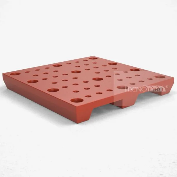 Pallet Plástico PL040 Vermelho - Tecnotri