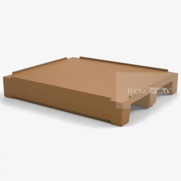 Pallet Plástico PL047 Marrom - Tecnotri