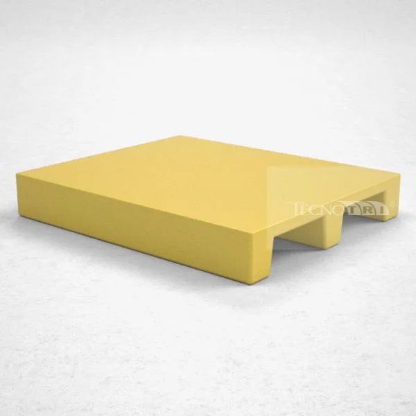 Pallet Plástico PL048 Amarelo - Tecnotri