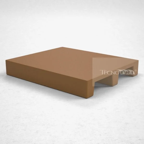 Pallet Plástico PL048 Marrom - Tecnotri