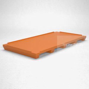 Pallet Plástico PL059 Laranja - Tecnotri