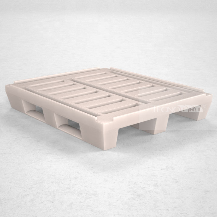 Pallet Plástico PL007 Natural - Tecnotri