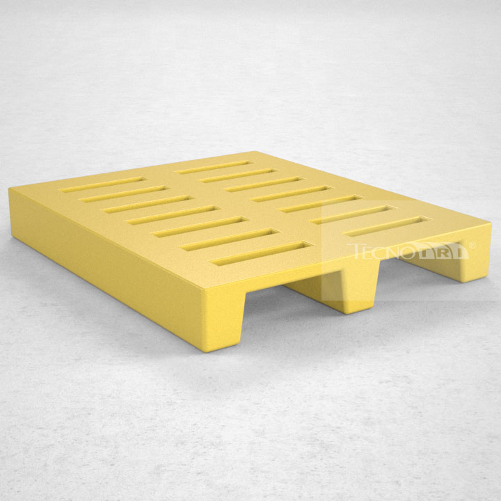 Pallet Plástico PL008 Amarelo - Tecnotri