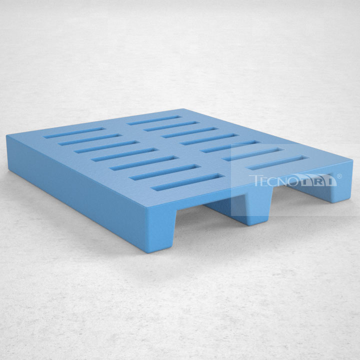 Pallet Plástico PL008 Azul Claro - Tecnotri