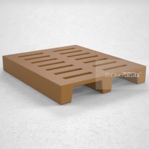 Pallet Plástico PL008 Marrom - Tecnotri