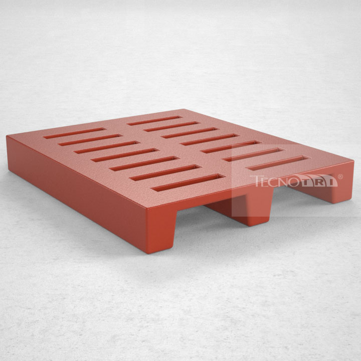 Pallet Plástico PL008 Vermelho - Tecnotri