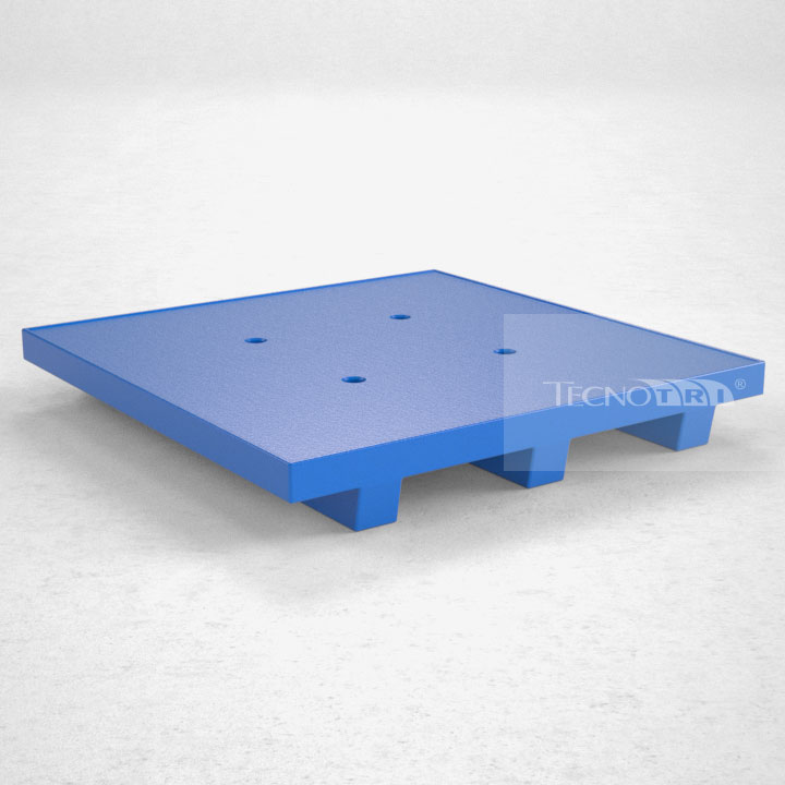 Pallet Plástico PL012 Azul Escuro - Tecnotri