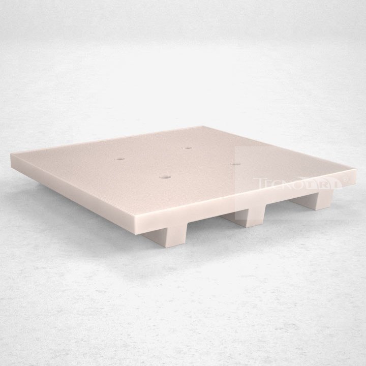 Pallet Plástico PL012 Natural - Tecnotri