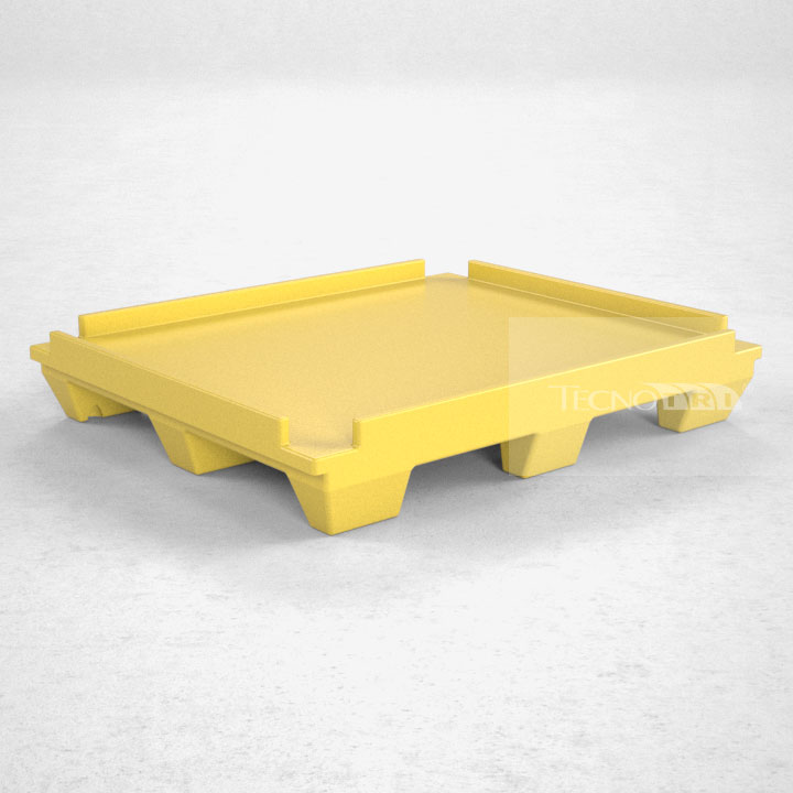 Pallet Plástico PL013 Amarelo - Tecnotri