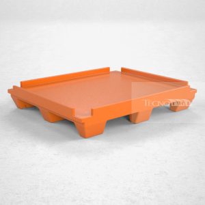 Pallet Plástico PL013 Laranja - Tecnotri