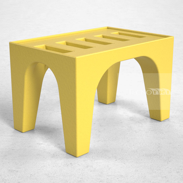 Pallet Plástico PL014 Amarelo - Tecnotri