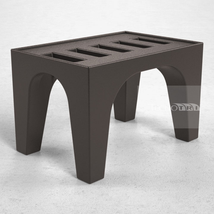 Pallet Plástico PL014 Preto - Tecnotri