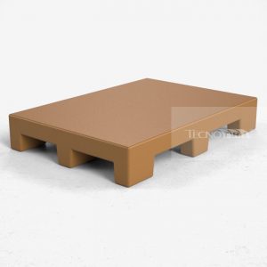 Pallet Plástico PL015 Marrom - Tecnotri