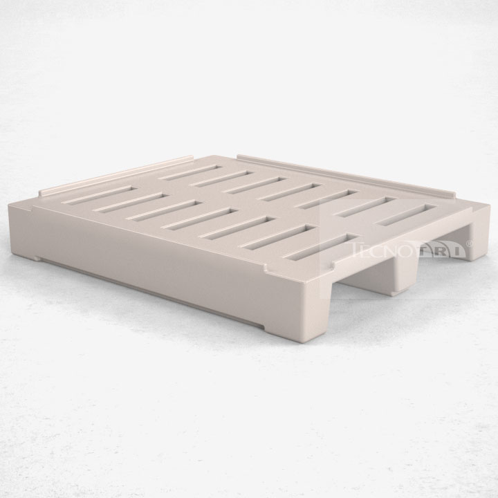 Pallet Plástico PL016 Branco - Tecnotri
