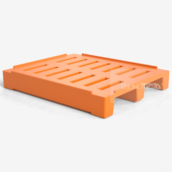 Pallet Plástico PL016 Laranja - Tecnotri