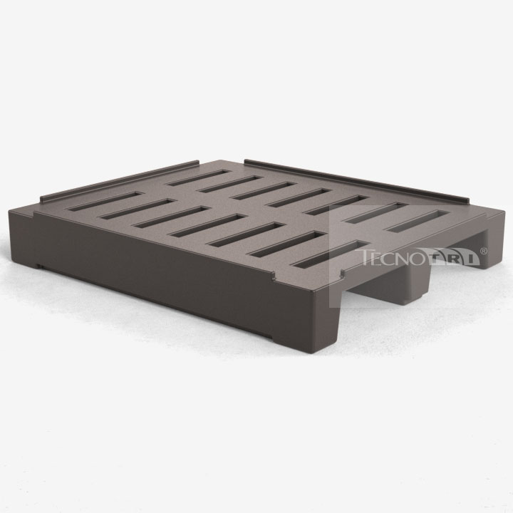 Pallet Plástico PL016 Preto - Tecnotri