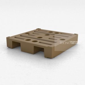 Pallet Plástico PL017 Marrom - Tecnotri