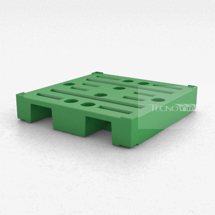 Pallet Plástico PL017 Verde - Tecnotri