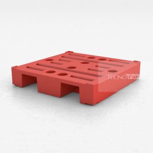 Pallet Plástico PL017 Vermelho - Tecnotri